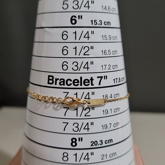 18k Gold Bracelet single clover charm - Part 1 - Picture 16 of 16